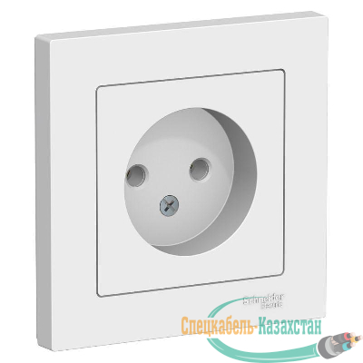 Розетка ATLAS DESIGN без заземл. 16А в сборе бел. SchE ATN000140