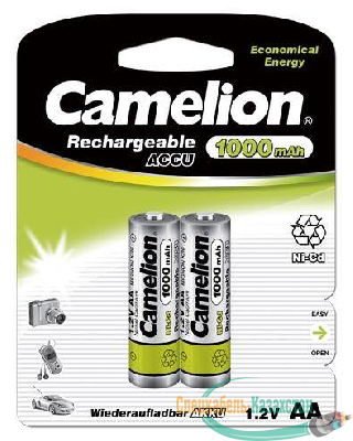 Аккумулятор R6 NI-Cd 1000мА.ч BP-2 (блист.2шт) Camelion 6181