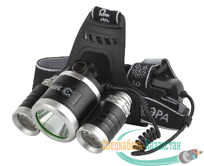 Фонарь аккумуляторный налобный GA-809 8Вт 3SMD CREE High Power Headlamp алюм. Эра Б0056111
