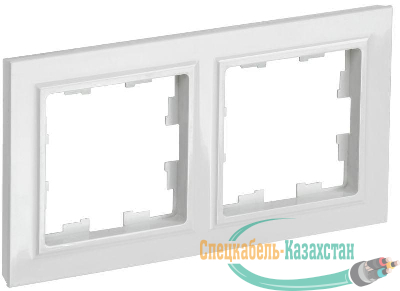 Рамка 2-м BRITE РУ-2-БрБ бел. IEK BR-M22-K01