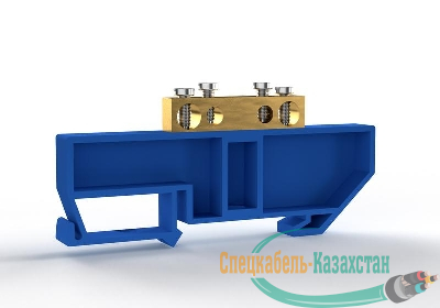 Шина нулевая на DIN-изоляторе 6х9мм 4 отвер. латунь TOKOV ELECTRIC TKE-BCB-69-4-DIN/N