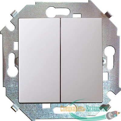 Механизм выключателя 2-кл. СП Simon15 16А IP20 бел. Simon 1591398-030