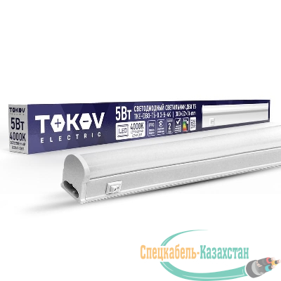 Светильник светодиодный ДБО Т5 5Вт 4К IP40 TOKOV ELECTRIC TKE-DBO-T5-0.3-5-4K