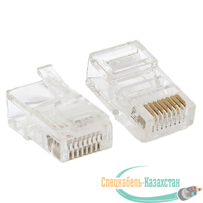 Коннектор RJ45 (8P8C) кат.5E неэкранир. TERACOM универс. (уп.10шт) EKF TRC-PLUG-5EUTP-10