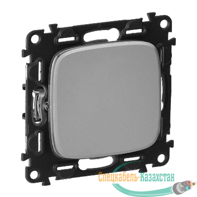 Механизм выключателя 1-кл. СП Valena Allure 10А IP20 250В 10АХ с лиц. панелью безвинт. зажимы алюм. Leg 752901