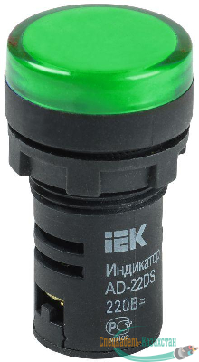 Арматура светосигнальная AD-22DS 230В зел. ИЭК BLS10-ADDS-230-K06