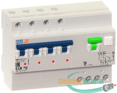 Выключатель автоматический дифференциального тока 4п C 40А 30мА тип A 6кА OptiDin VD63 УХЛ4 КЭАЗ 103480
