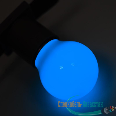 Лампа светодиодная d-45 3LED 1Вт шар E27 25лм 220В син. Neon-Night 405-113