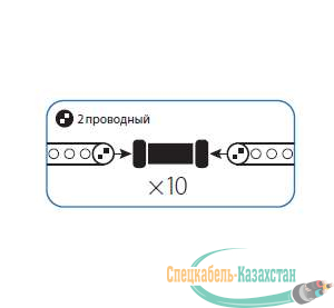 Коннектор "I"-образный для Дюралайта 2W 13мм Космос KOC-DL-2W13-CI