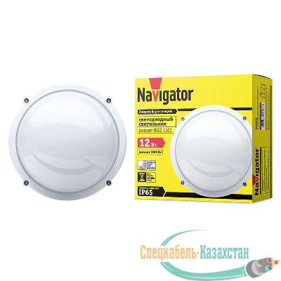 Светильник светодиодный 94 826 NBL-R1-12-4K-WH-IP65-LED 12Вт 4000К IP65 (аналог НПП 1101 бел. круг) Navigator 94826