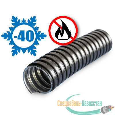 Металлорукав в ПВХ изоляции МРПИ НГ 18 d18мм без протяжки черн. (уп.50м) ЗЭТАРУС zeta42230