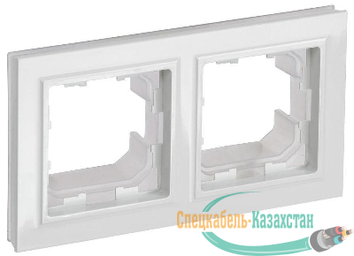 Рамка 2-м IP44 BRITE РУ-2-БрБ-44 бел. IEK BR-M22-44-K01