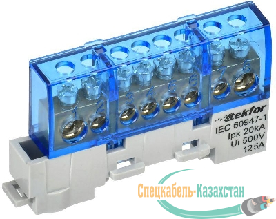 Шина нулевая N изол. на универс. держ. 8х12-8-С TEKFOR IEK TF-NN20-08-KL-K07