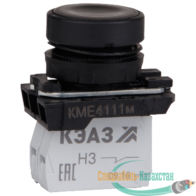 Кнопка управления КМЕ4111м 1но+1нз IP40 цилиндр черн. КЭАЗ 248240