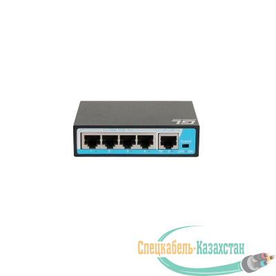Коммутатор неуправляемый 4 PoE (802.3af) порта 10/100Мбит/с до 250 метров cat6 1Upl 60W GIGALINK GL-SW-F005-04P