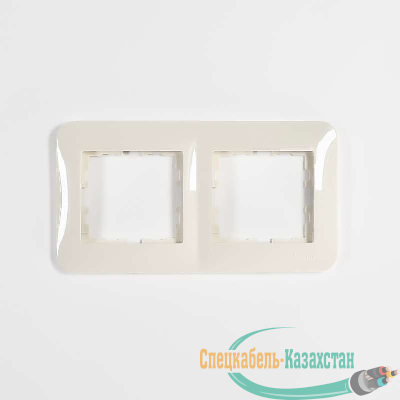 Рамка 2-м KARINA LIFE горизонт. крем. LEZARD 708-0300-147