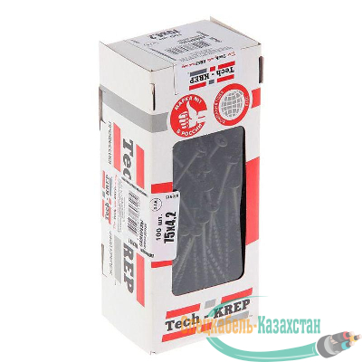 Саморез 4.2х75 гипсокартон-дерево (уп.100шт) коробка Tech-Krep 102127