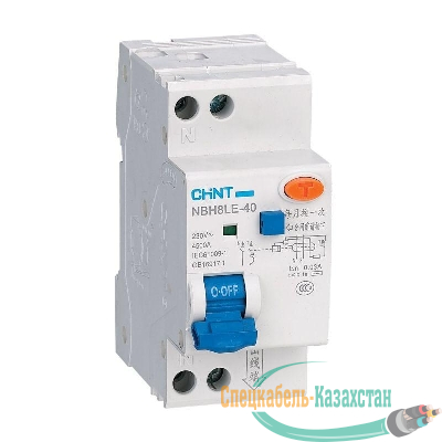 Выключатель автоматический дифференциального тока 1п+N C 10А 30мА 4.5кА NBH8LE-40 (R) CHINT 206061