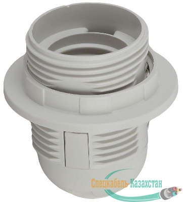 Патрон E27 с кольцом пластик бел. (х50) (50/400/4800) Эра Б0043748