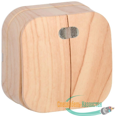 Выключатель 2-кл. ОП GLORY 10А ВС20-2-1-ХС с индикацией сосна IEK EVH21-K34-10