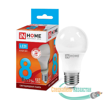 Лампа светодиодная LED-A60-VC 8Вт 230В E27 4000К 720Лм IN HOME 4690612024028