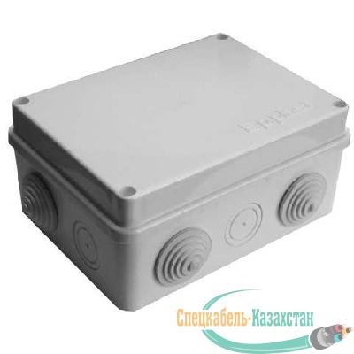 Коробка распр. ОП 150х110х70 10 выходов 6 гермовводов IP54 крышка на винтах сер. Epplast 210302