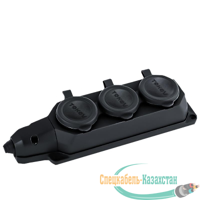 Колодка удлинителя 3-м 16А с заземл. каучук TOKOV ELECTRIC TKE-C05-KK3-Z