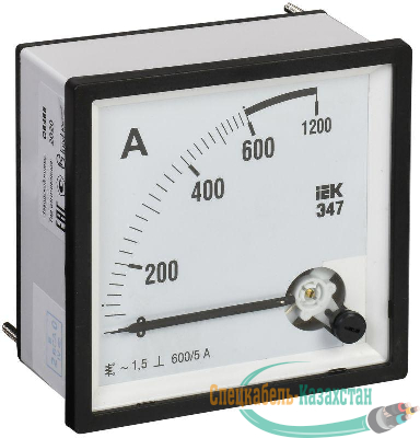 Амперметр Э47 72х72мм 600/5А кл. точн. 1.5 ИЭК IPA10-6-0600-E