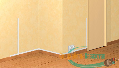 Кабель-канал 1-секц. 20х12.5 L2100 пластик DLPlus без перегородки бел. Leg 030008