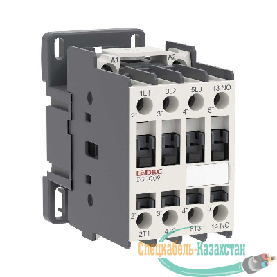 Контактор магнитный YON DSC009 9A 4кВт AC3 3P кат.220В AC 1НО YON DSC009-3C10A230