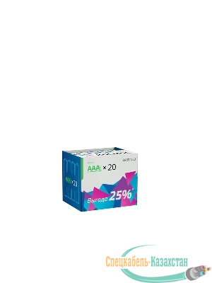 Элемент питания алкалиновый AAA/LR03 (уп.20шт) КОСМОС KOCLR0320BOX