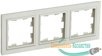 Рамка 3-м BRITE РУ-3-БрКр беж. IEK BR-M32-K10