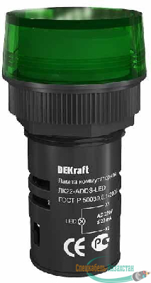 Арматура светосигнальная AD-22DS 220В LED ЛK-22 зел. SchE 25002DEK