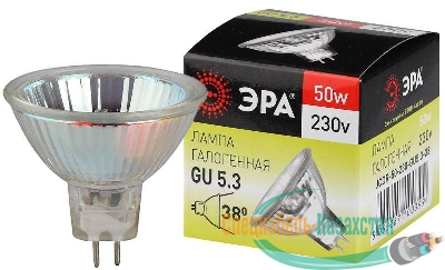 Лампа галогенная GU5.3-JCDR (MR16) -50W-230V-Cl ЭРА C0027365