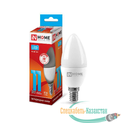Лампа светодиодная LED-СВЕЧА-VC 11Вт 230В E14 4000К 820Лм IN HOME 4690612020471