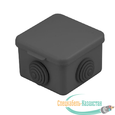 Коробка распаячная КМР-030-036 65х65х50 4 мембранных ввода черн. EKF plc-kmr2-030-036-b