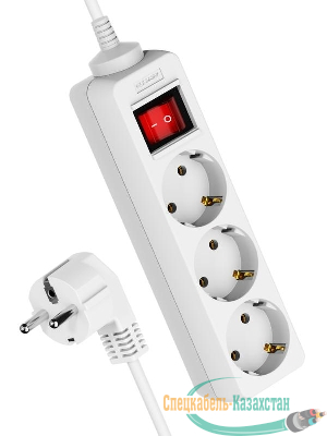 Удлинитель 3х5м с заземл. 16А IP20 ПВС 3х1 с выкл. КОСМОС YKsm5m-3g-Z-V(K)