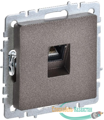 Розетка компьютерная СП RJ45 кат.5E BRITE РК10-БрТБ механизм бронза IEK BR-K10-1-K45