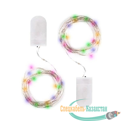 Гирлянда DC-G05-20MS2 20LED RGB 2xCR2032и(в компл.) (уп.2шт) ФАZА 5047990