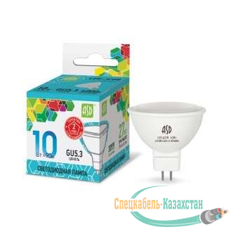 Лампа светодиодная LED-JCDR-standard 10Вт 4000К нейтр. бел. GU5.3 900лм 230В ASD 4690612015828