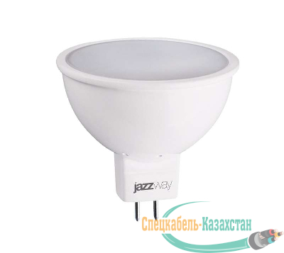 Лампа светодиодная PLED-ECO-JCDR 5Вт 3000К тепл. бел. GU5.3 400лм 220-240В JazzWay 1037077A