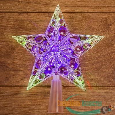 Фигура светодиодная "Звезда" на елку RGB 10LED 17см Neon-Night 501-002