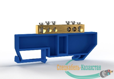 Шина нулевая на DIN-изоляторе 6х9мм 6 отвер. латунь TOKOV ELECTRIC TKE-BCB-69-6-DIN/N