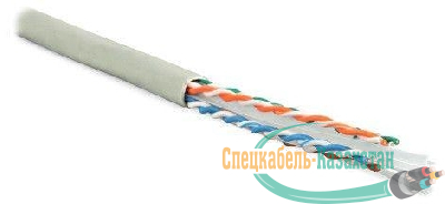 Кабель витая пара U/UTP кат.6 4х2х23AWG solid PVC UUTP4-C6-S23-IN-PVC-GY-305 сер. (м) Hyperline 42047