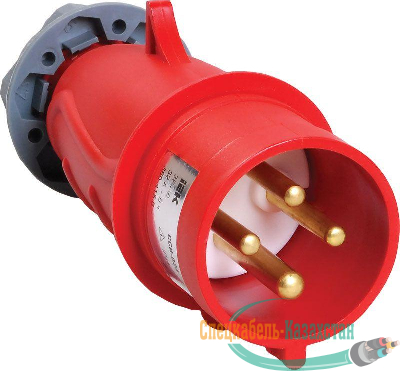 Вилка эл. каб. 32А 3P+PE 380В IP44 MAGNUM ССИ-024 ИЭК PSN02-032-4