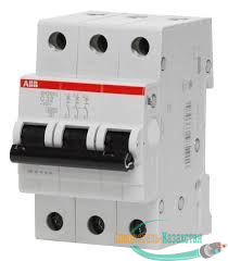 Выключатель автоматический модульный 3п C 40А 6кА SH203 C 40 ABB 2CDS213001R0404