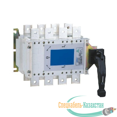 Рубильник перекидной 3п NH40-1250/3CSW 1250А 3 полож. I-0-II вынос. рукоятка управ. CHINT 393396