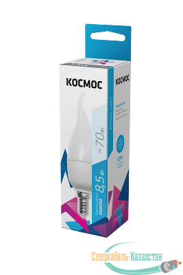 Лампа светодиодная CW 8.5Вт 220В E14 4500К Космос LkecLED8.5wCWE1445