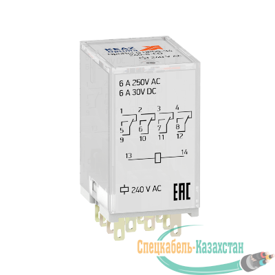Реле промежуточное OptiRel G RP55-34-24D-6-CO КЭАЗ 281125