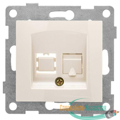 Розетка компьютерная 1-м СП Bravo RJ45 механизм беж. GUSI С10К1-003